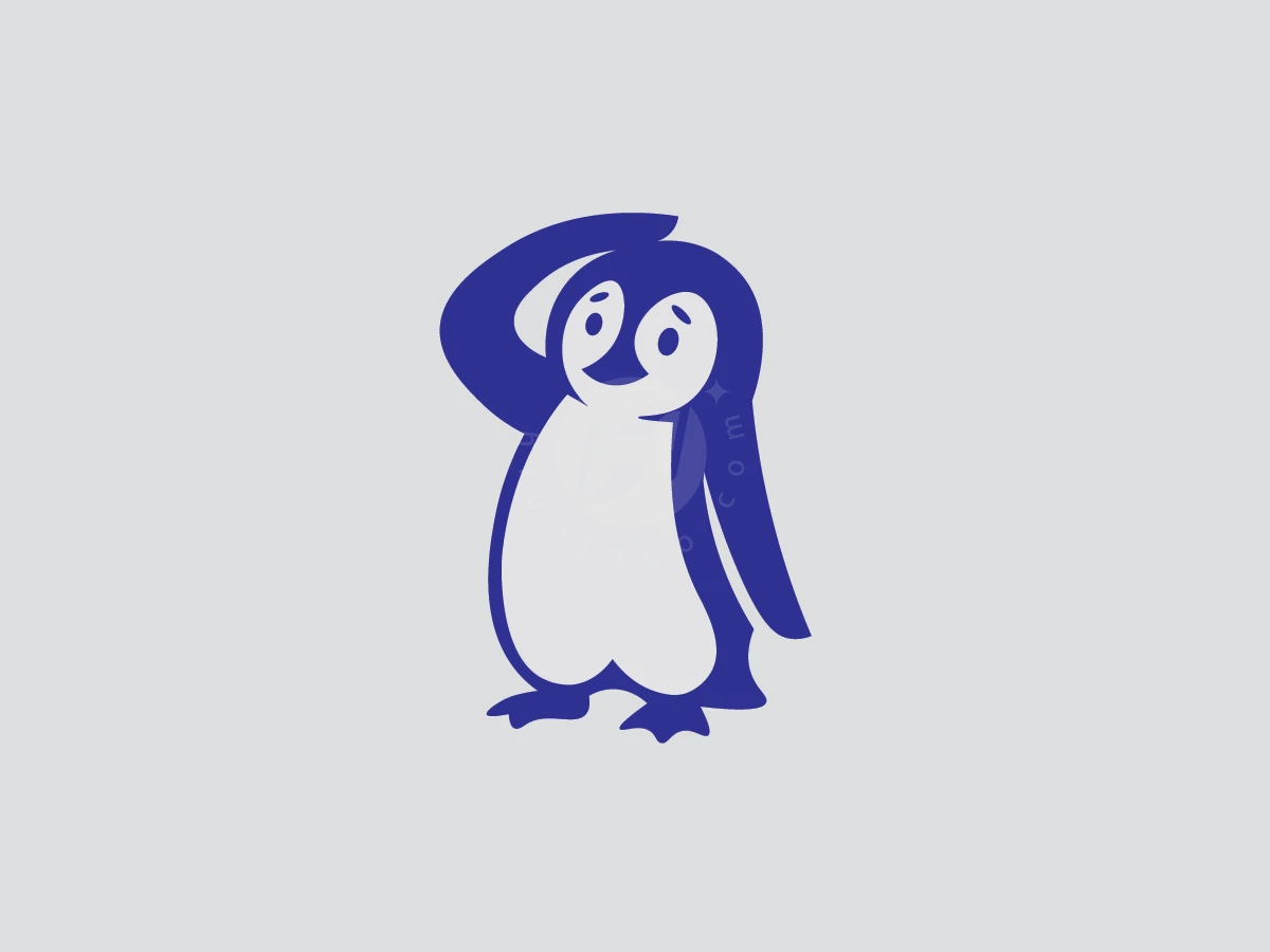 Confused Penguin Logo - Animal Logo design by Jozef Studio for sale on Highlogo