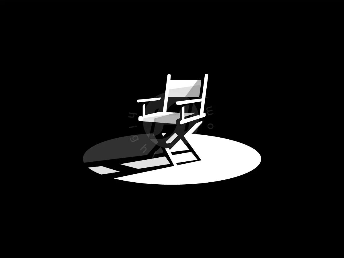 Chair In Spotlight Logo - Negative space Logo design by NRLMSTF for sale on Highlogo