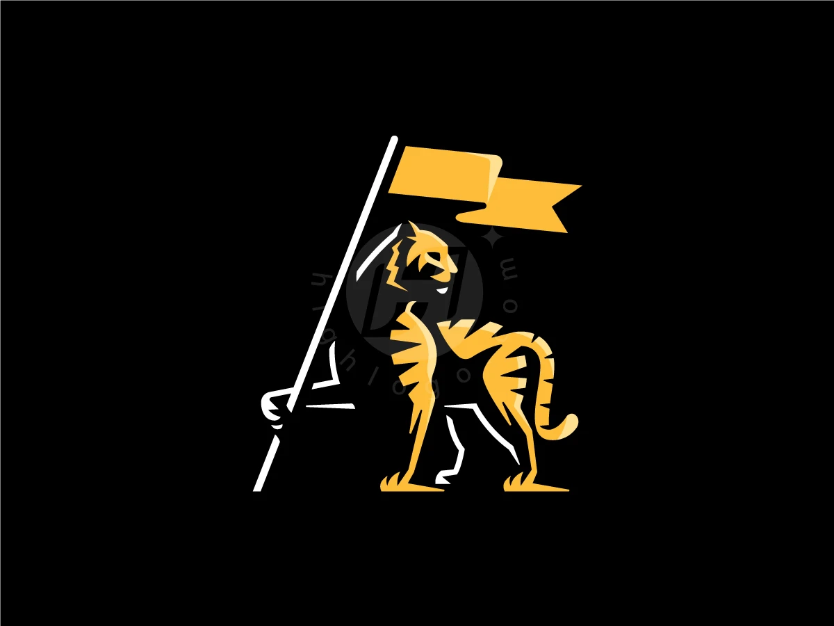 Tiger Flag Logo - Animal Logo design by NRLMSTF for sale on Highlogo