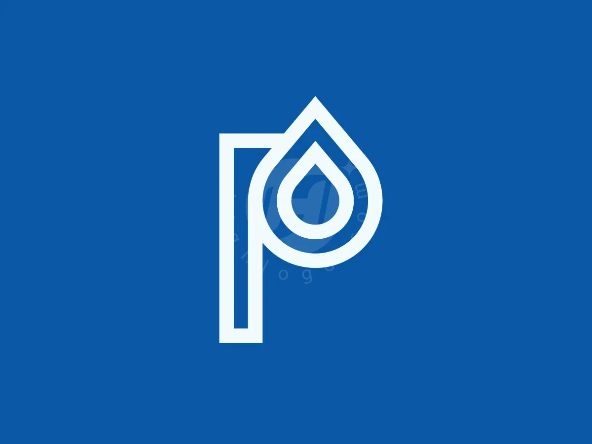 Initial P Water Logo - Logo Logo design by afiqisme for sale on Highlogo