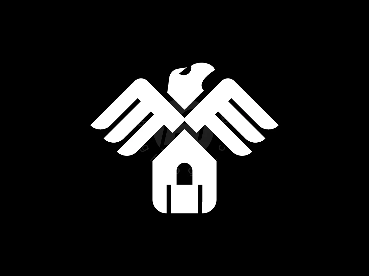Minimal Home Eagle Logo - Real Estate Logo design by RICO ZHAHRI for sale on Highlogo