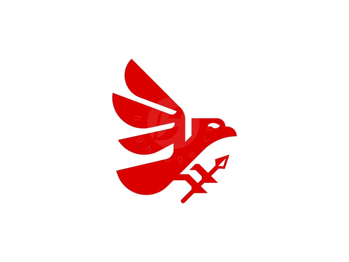 Creative Eagle Spear Logo - Animal Logo design by RICO ZHAHRI for sale on Highlogo
