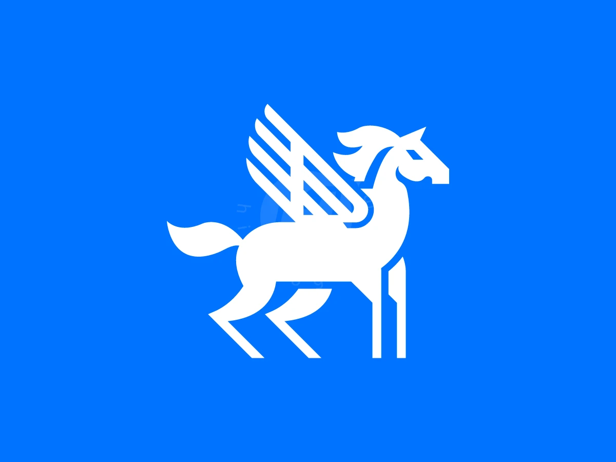 Prime Pegasus Strong Logo - Animal Logo design by RICO ZHAHRI for sale on Highlogo