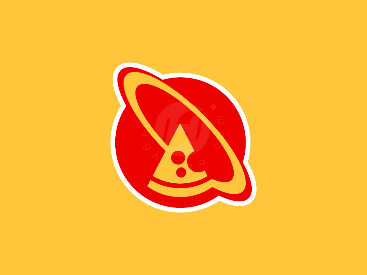 Creative Pizza Planet Logo - Food Logo design by RICO ZHAHRI for sale on Highlogo