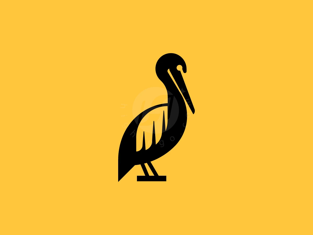 Domestic Pelican Stylized Logo - Animal Logo design by RICO ZHAHRI for sale on Highlogo