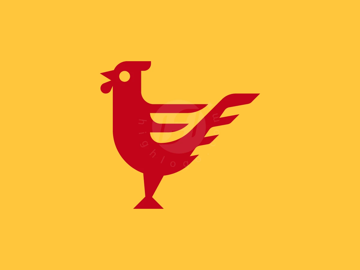 Domestic Rooster Stylized Logo - Animal Logo design by RICO ZHAHRI for sale on Highlogo