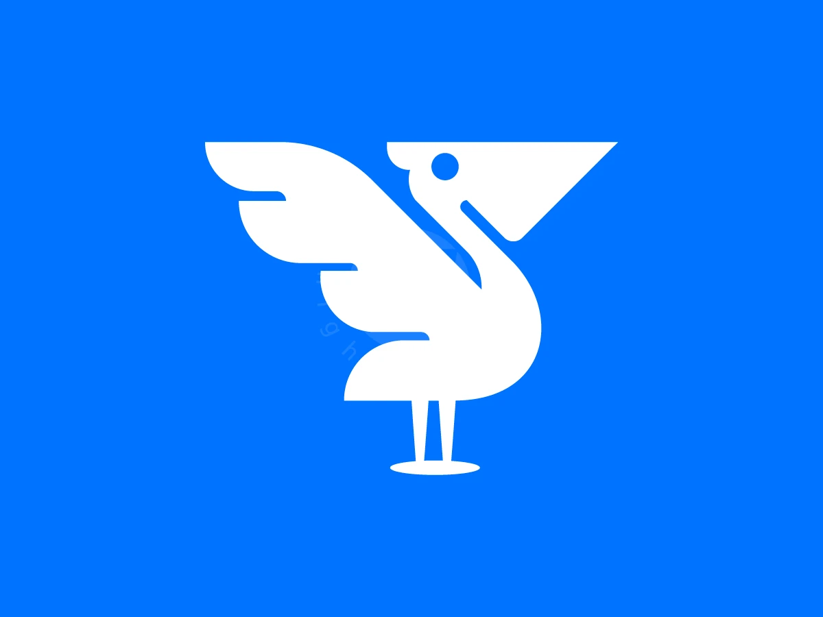 Prime Pelican Stylized Logo - Animal Logo design by RICO ZHAHRI for sale on Highlogo