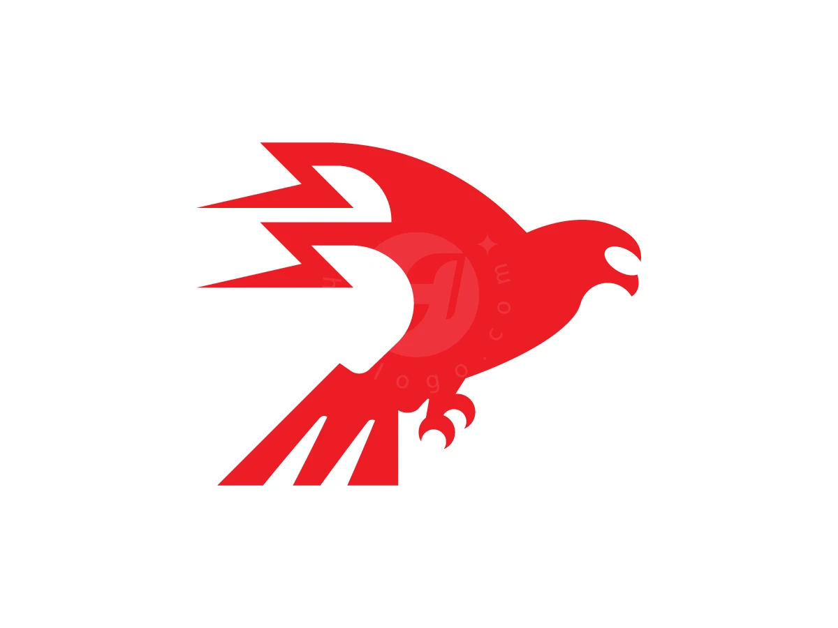 Power Falcon Thunder Logo - Animal Logo design by RICO ZHAHRI for sale on Highlogo