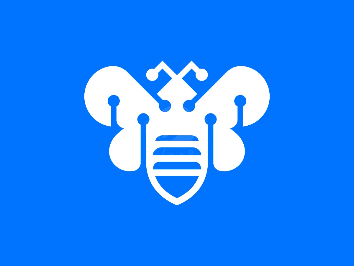 Creative Bee Tech Concept Logo - Animal Logo design by RICO ZHAHRI for sale on Highlogo