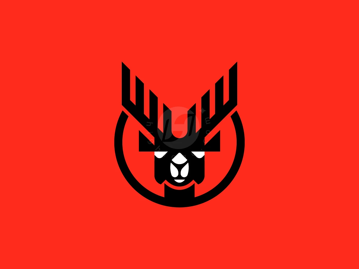 Cool Deer Circle Mark Logo - Animal Logo design by RICO ZHAHRI for sale on Highlogo