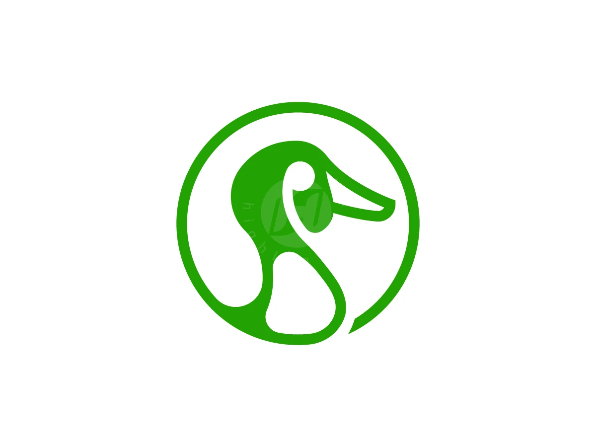 Circle Duck Mallard Mark Logo - Animal Logo design by RICO ZHAHRI for sale on Highlogo