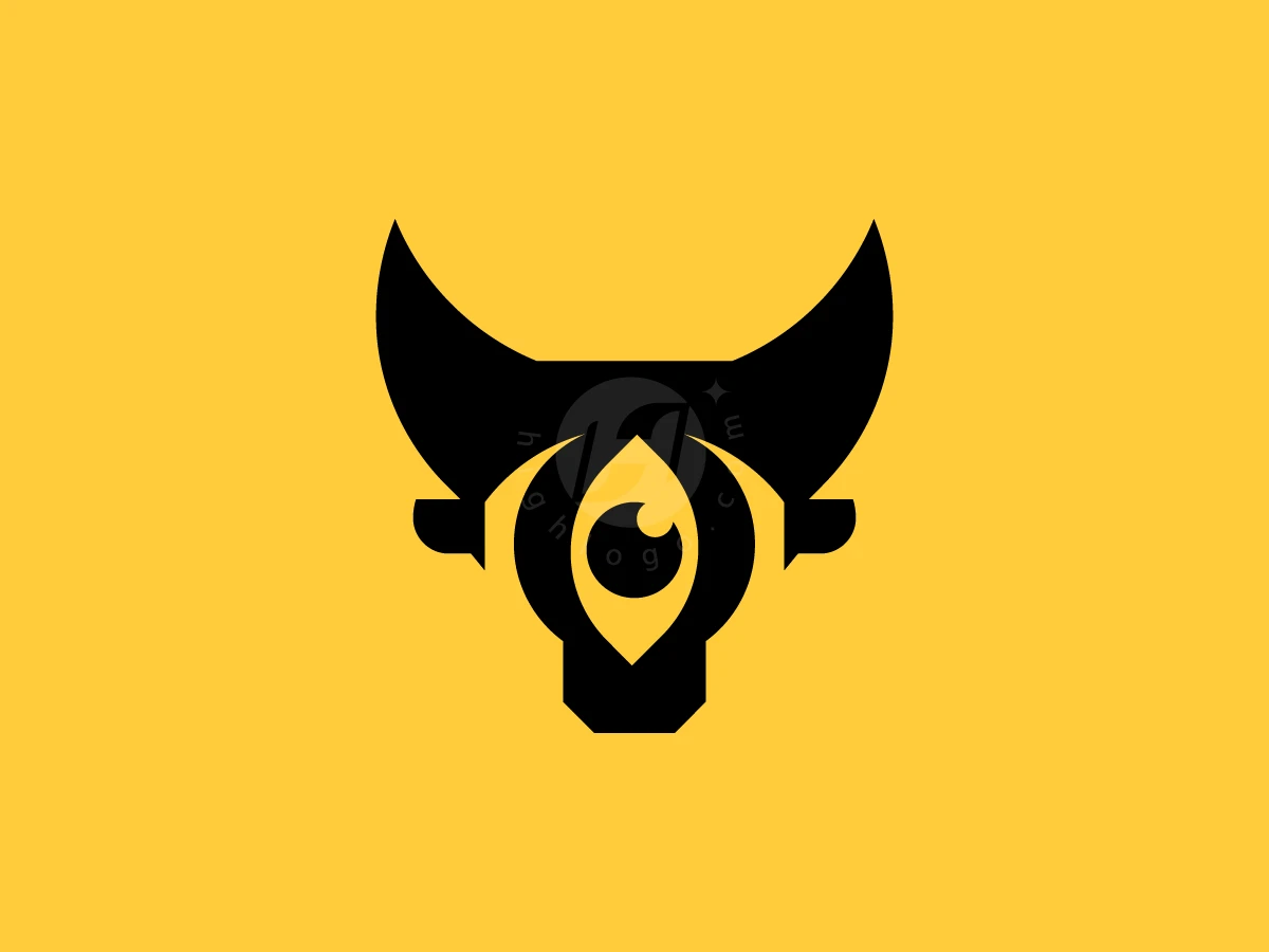 Vision Bull Eye Logo - Animal Logo design by RICO ZHAHRI for sale on Highlogo