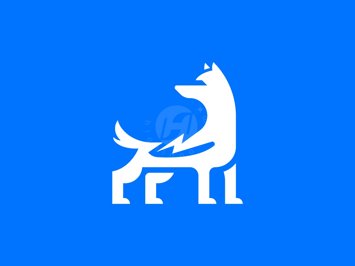 Power Dog Thunder Logo - Animal Logo design by RICO ZHAHRI for sale on Highlogo