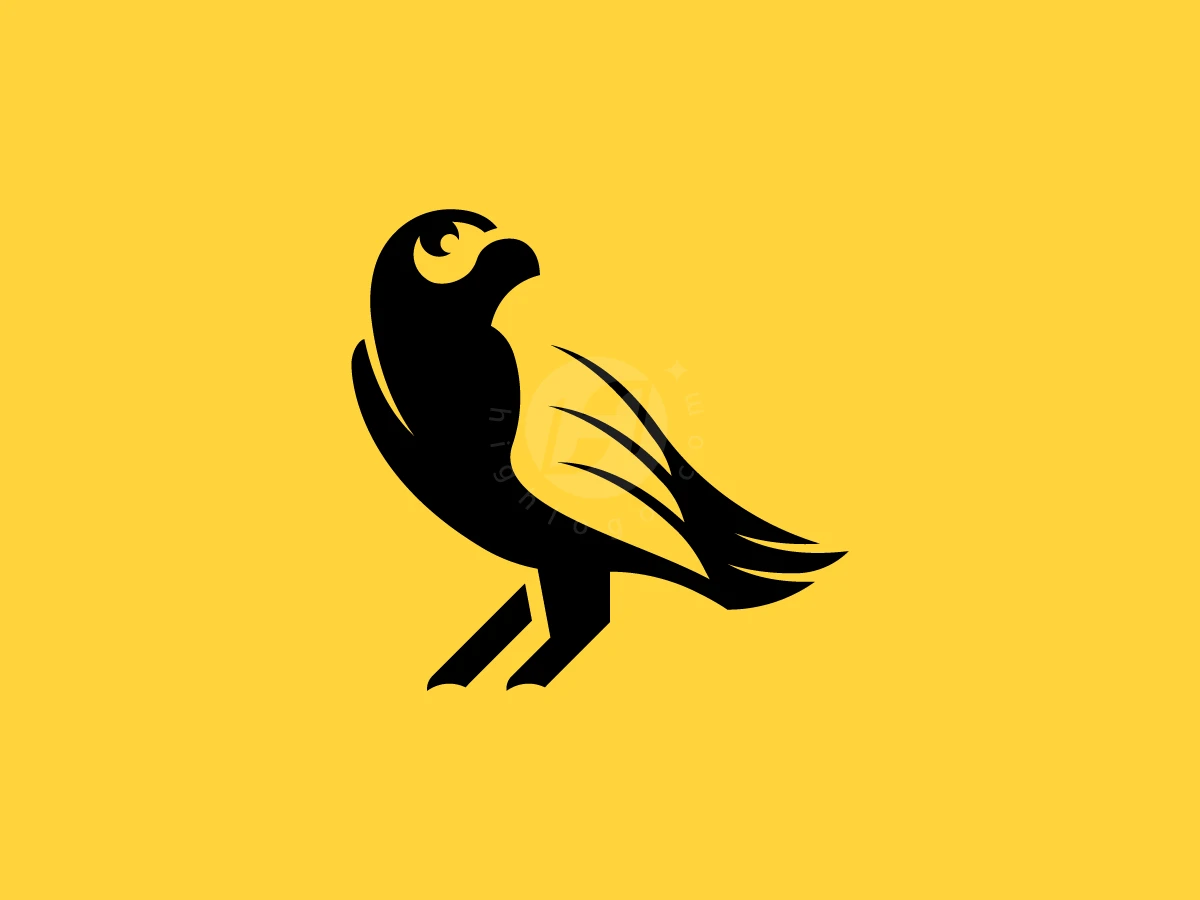 Stylized Falcon Peregrine Logo - Animal Logo design by RICO ZHAHRI for sale on Highlogo