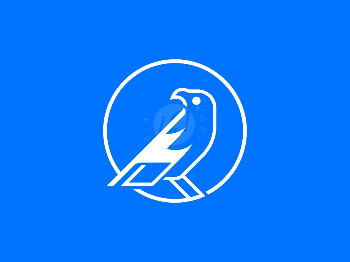 Circle Raven Stylized Logo - Animal Logo design by RICO ZHAHRI for sale on Highlogo