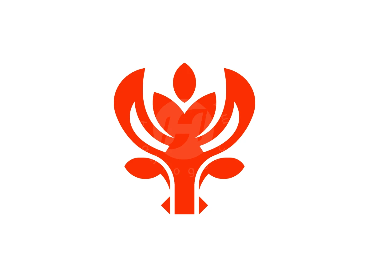 Minimal Tulip Bull Logo - Animal Logo design by RICO ZHAHRI for sale on Highlogo