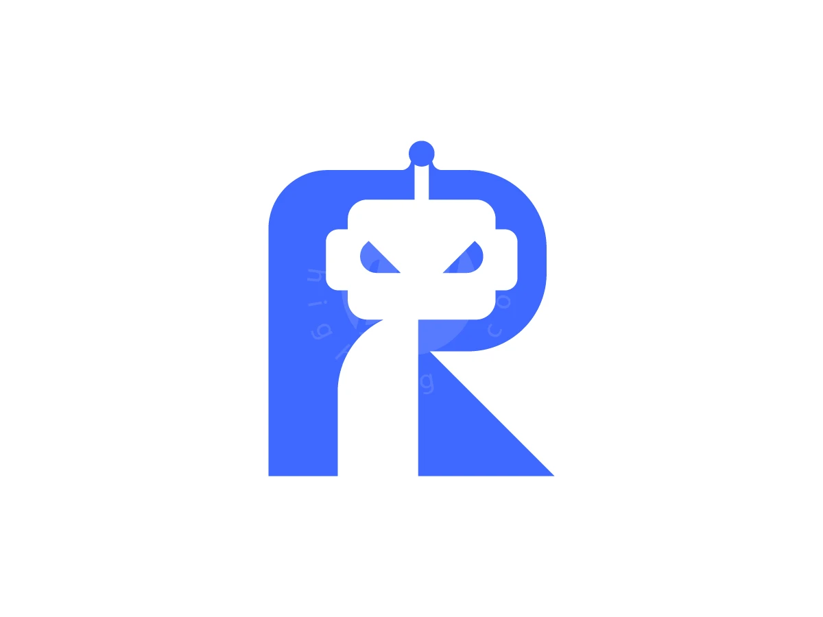 R Letter Robot Logo - Logo Logo design by RICO ZHAHRI for sale on Highlogo