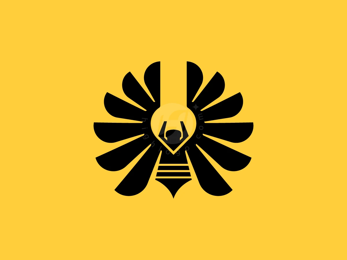 Majestic Bee Stylized Logo - Animal Logo design by RICO ZHAHRI for sale on Highlogo