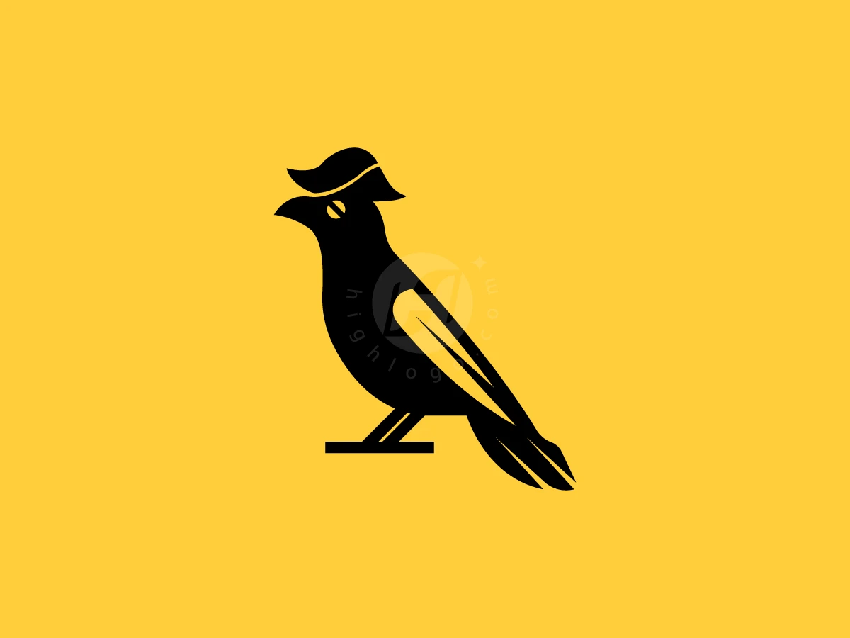 Pirate Crow Simple Logo - Animal Logo design by RICO ZHAHRI for sale on Highlogo