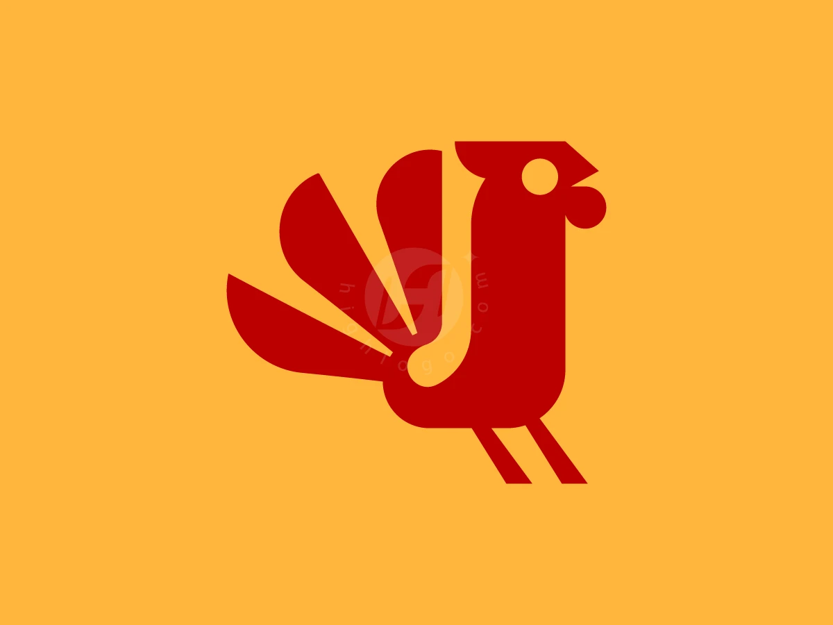 Minimal Rooster Stylized Logo - Animal Logo design by RICO ZHAHRI for sale on Highlogo