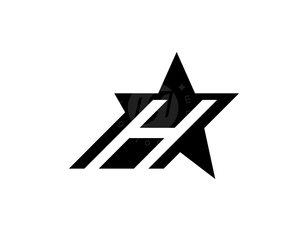 Letter H Star Logo - Logo Logo design by RICO ZHAHRI for sale on Highlogo