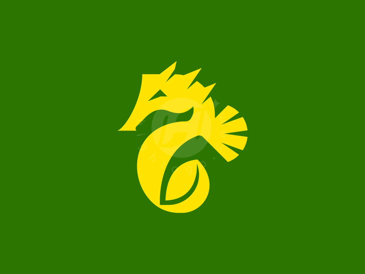 Minimal Seahorse Leaf Logo - Animal Logo design by RICO ZHAHRI for sale on Highlogo