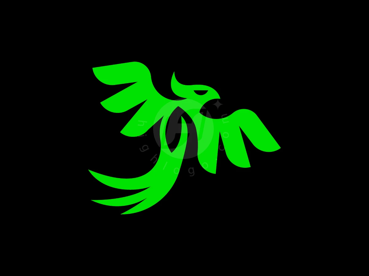 Minimal Phoenix Leaf Logo - Animal Logo design by RICO ZHAHRI for sale on Highlogo