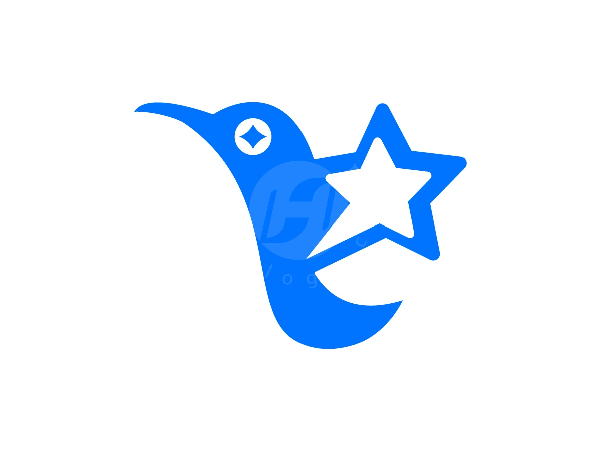 Star Bird Mark Logo - Animal Logo design by RICO ZHAHRI for sale on Highlogo