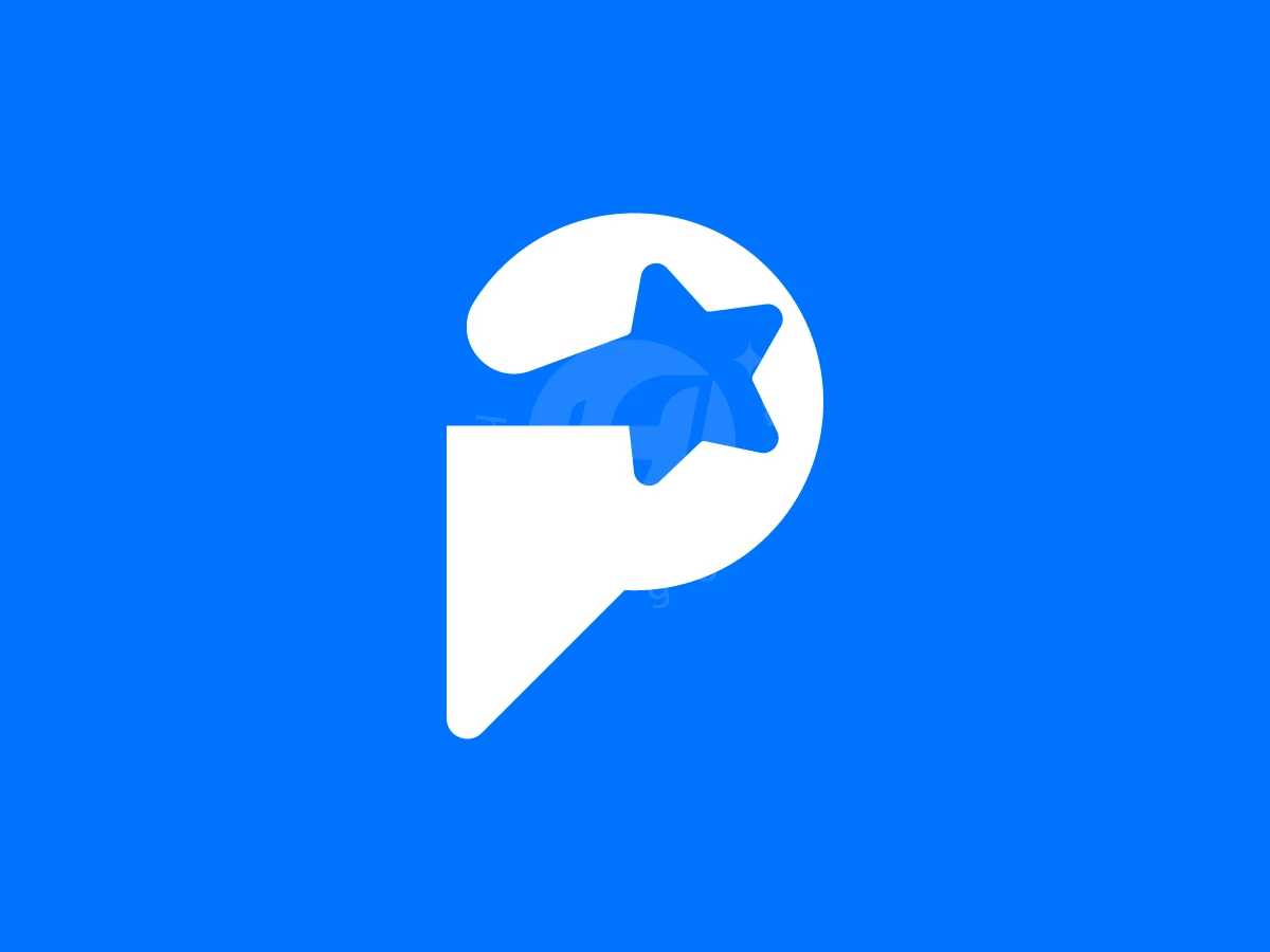 Star Letter P Logo - Lettermark Logo design by RICO ZHAHRI for sale on Highlogo