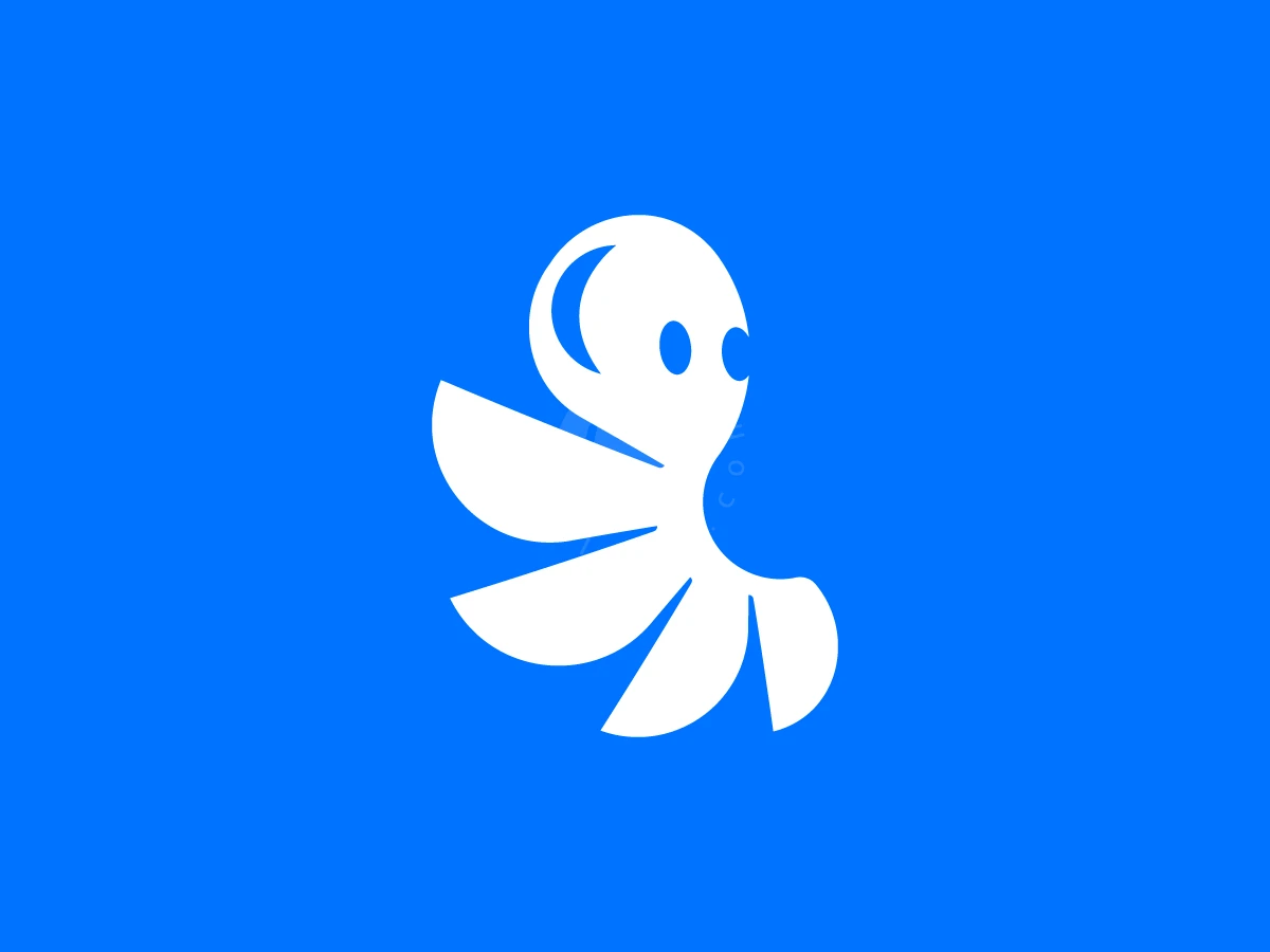Adorable Octopus Simple Logo - Animal Logo design by RICO ZHAHRI for sale on Highlogo