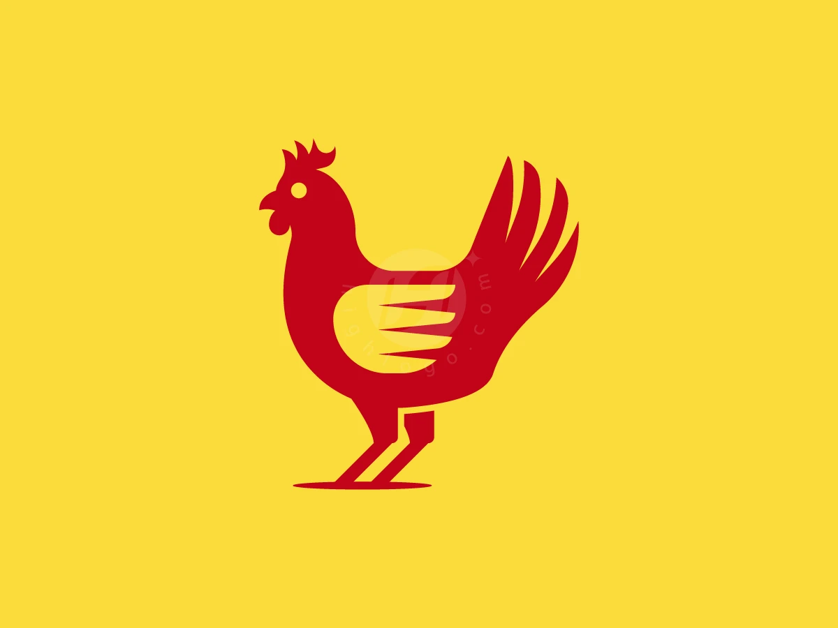 Minimal Rooster Simple Logo - Animal Logo design by RICO ZHAHRI for sale on Highlogo