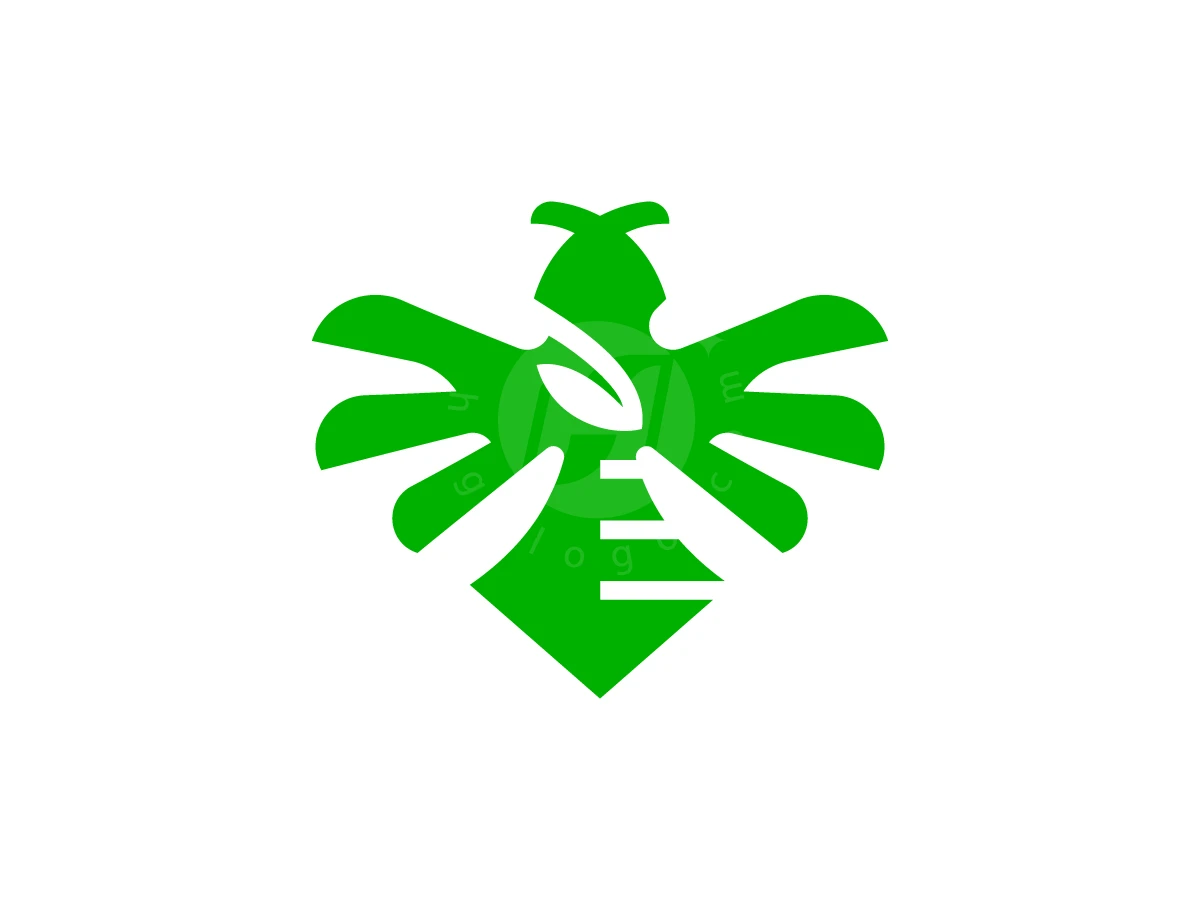 Eco Bee Leaf Logo - Animal Logo design by RICO ZHAHRI for sale on Highlogo