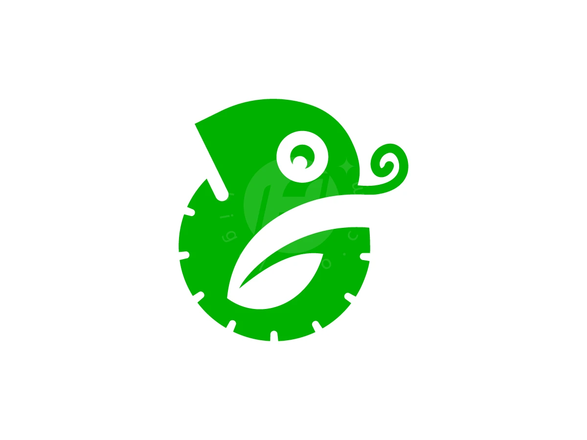 Chameleon Leaf Eco Logo - Animal Logo design by RICO ZHAHRI for sale on Highlogo