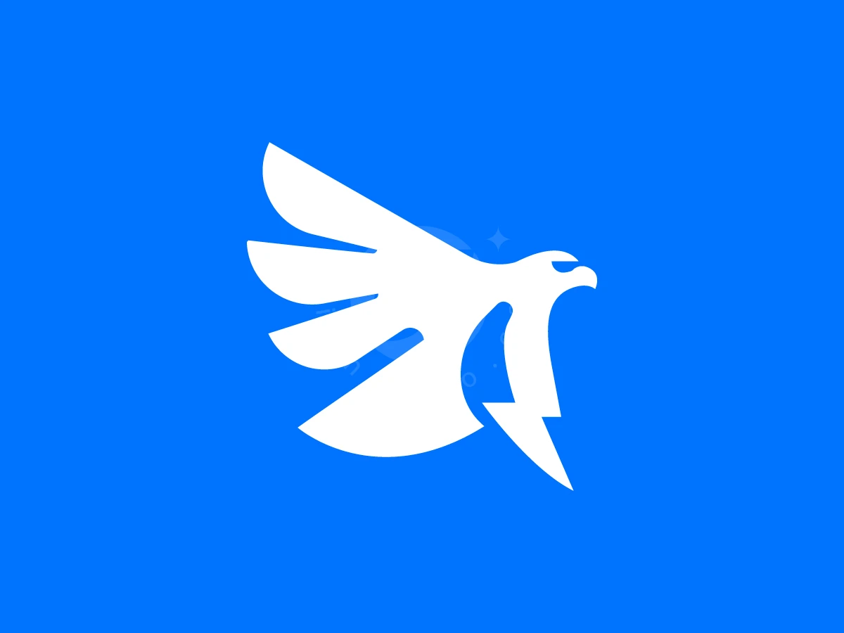 Flash Falcon Thunder Logo - Animal Logo design by RICO ZHAHRI for sale on Highlogo