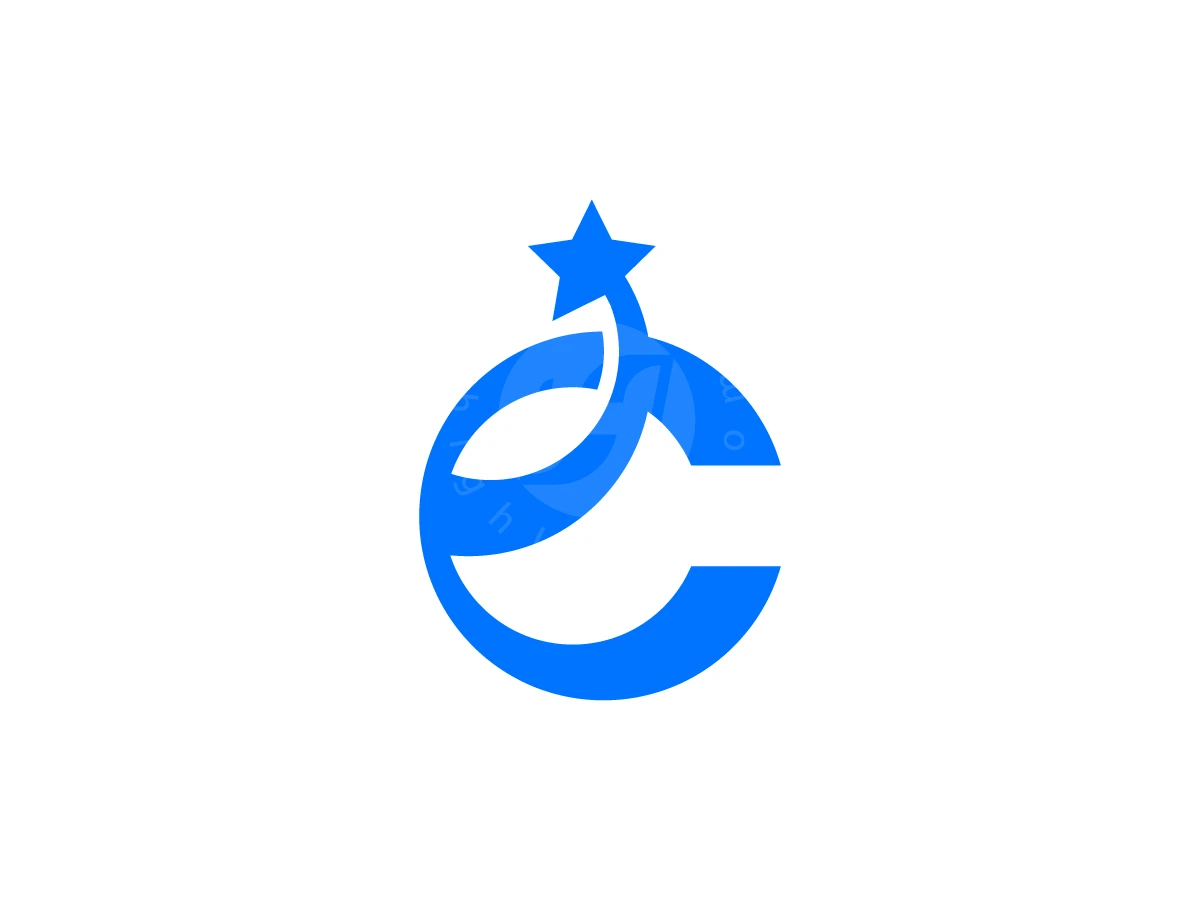 C Letter Star Logo - Logo Logo design by RICO ZHAHRI for sale on Highlogo