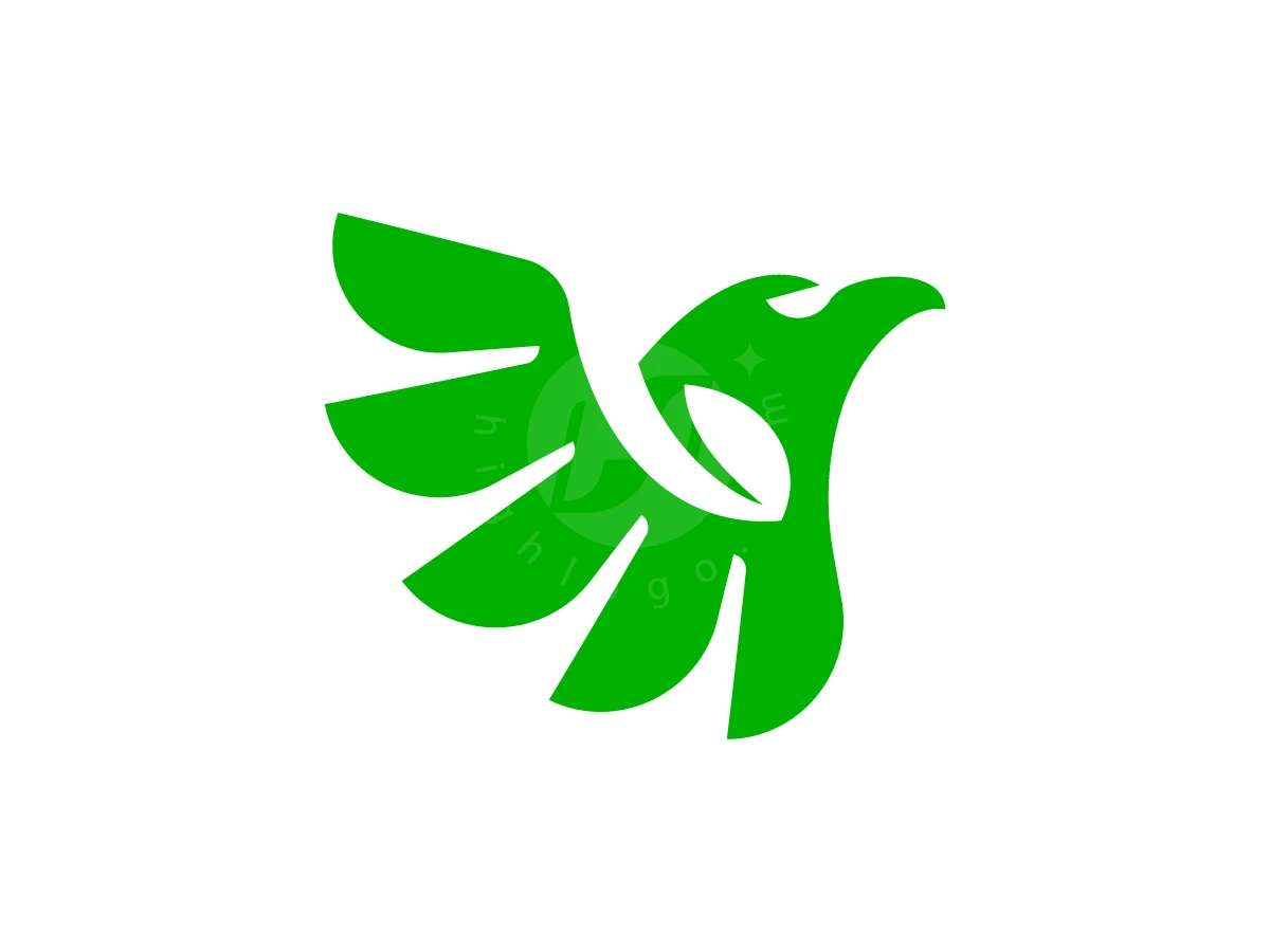 Eco Eagle Leaf Logo - Animal Logo design by RICO ZHAHRI for sale on Highlogo