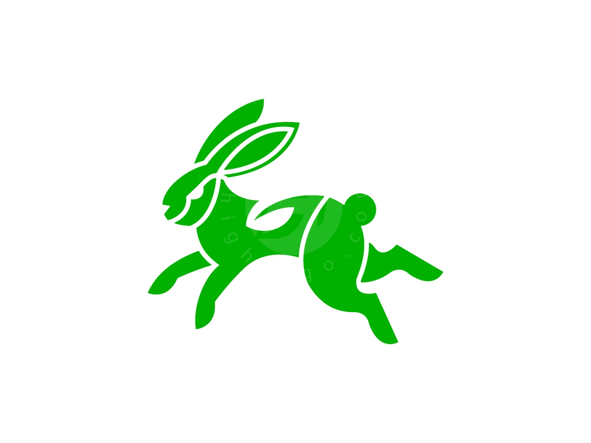 Eco Rabbit Leaf Logo - Animal Logo design by RICO ZHAHRI for sale on Highlogo