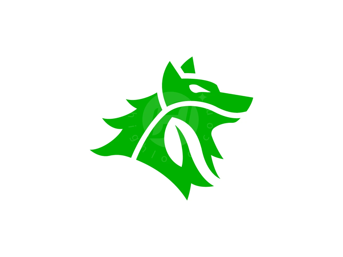 Cool Wolf Eco Leaf Logo - Animal Logo design by RICO ZHAHRI for sale on Highlogo