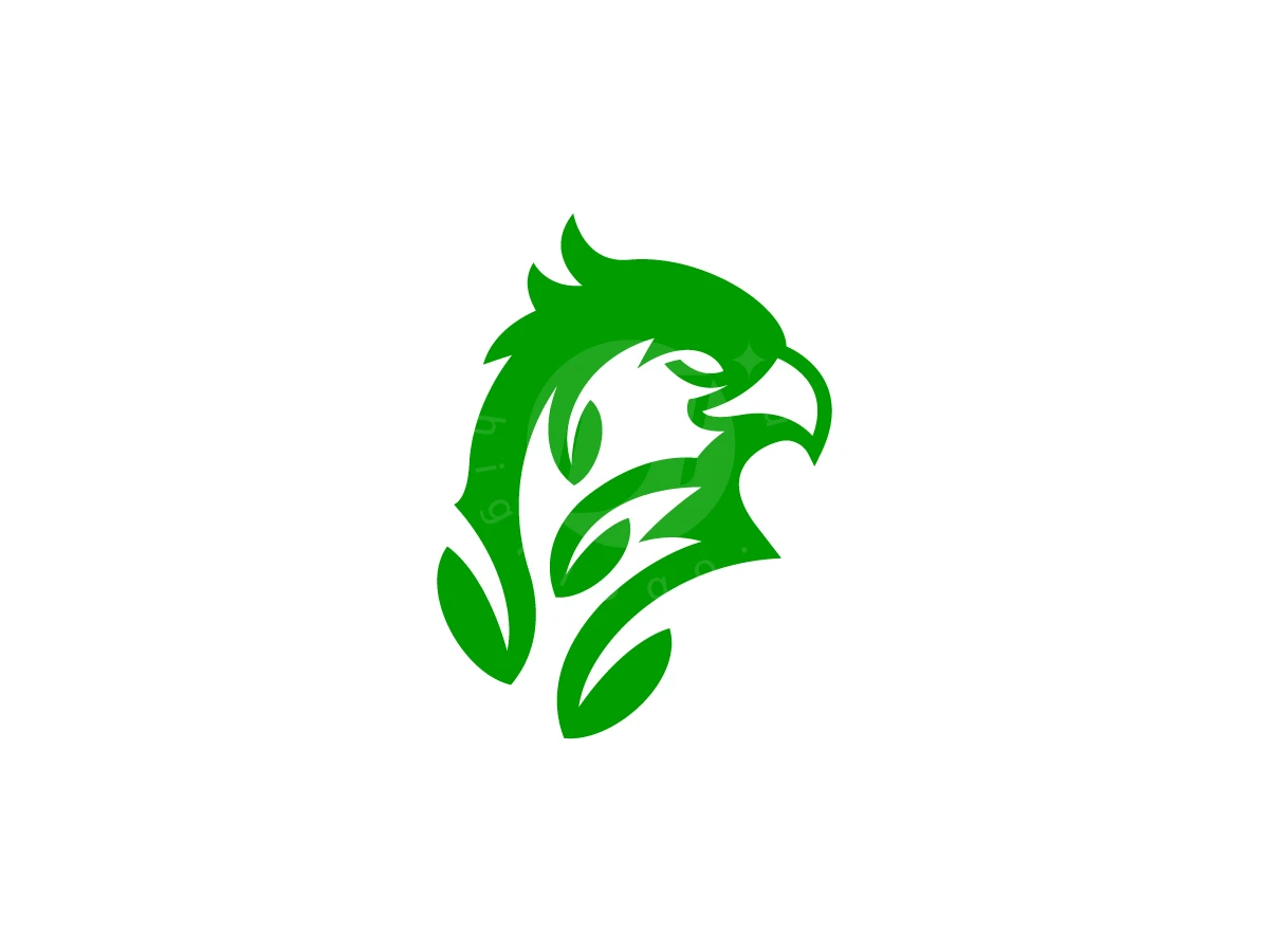 Iconic Falcon Leaf Logo - Animal Logo design by RICO ZHAHRI for sale on Highlogo