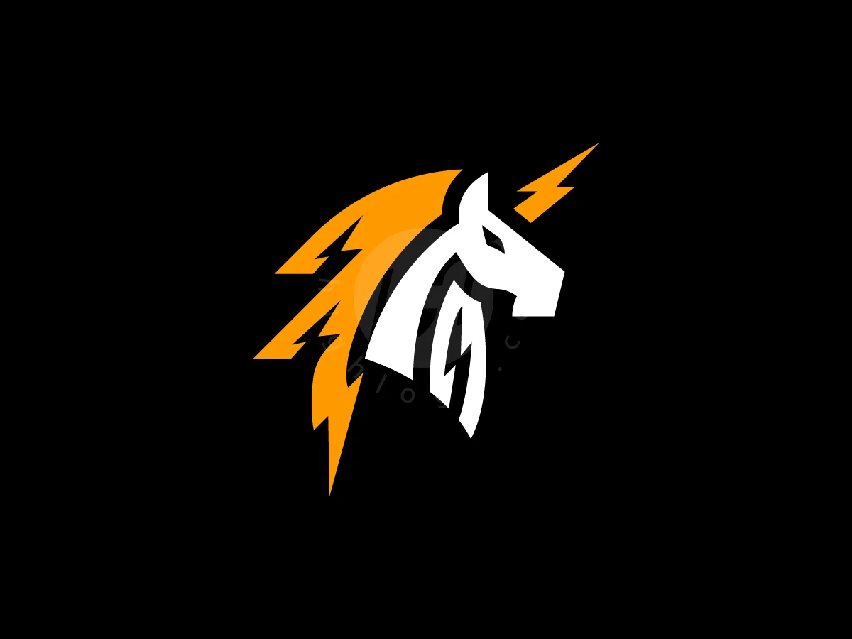 Flash Unicorn Lightning Logo - Animal Logo design by RICO ZHAHRI for sale on Highlogo