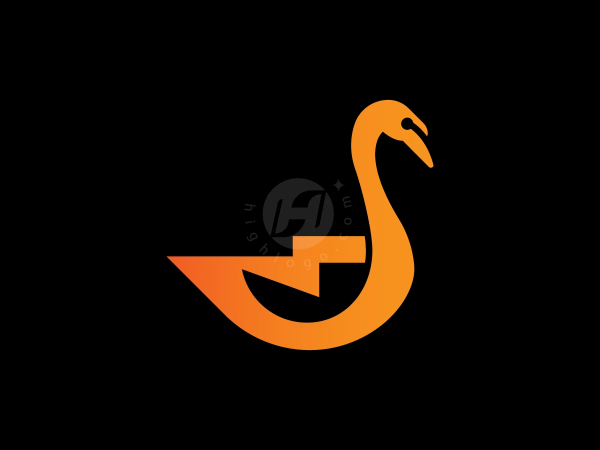 Thunder Bolt Swan Logo - General Logo design by RICO ZHAHRI for sale on Highlogo