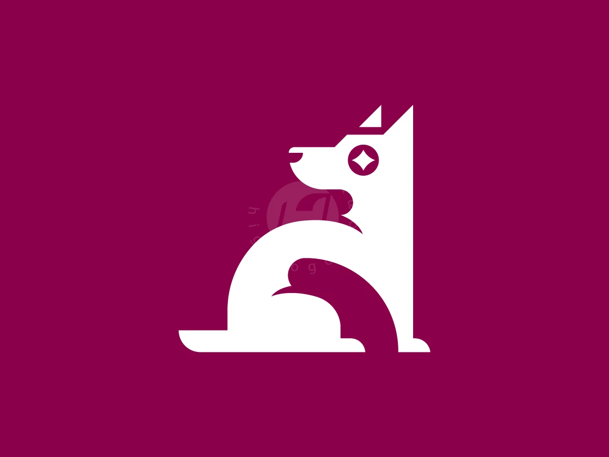Minimal Dog Stylized Concept Logo - Animal Logo design by RICO ZHAHRI for sale on Highlogo