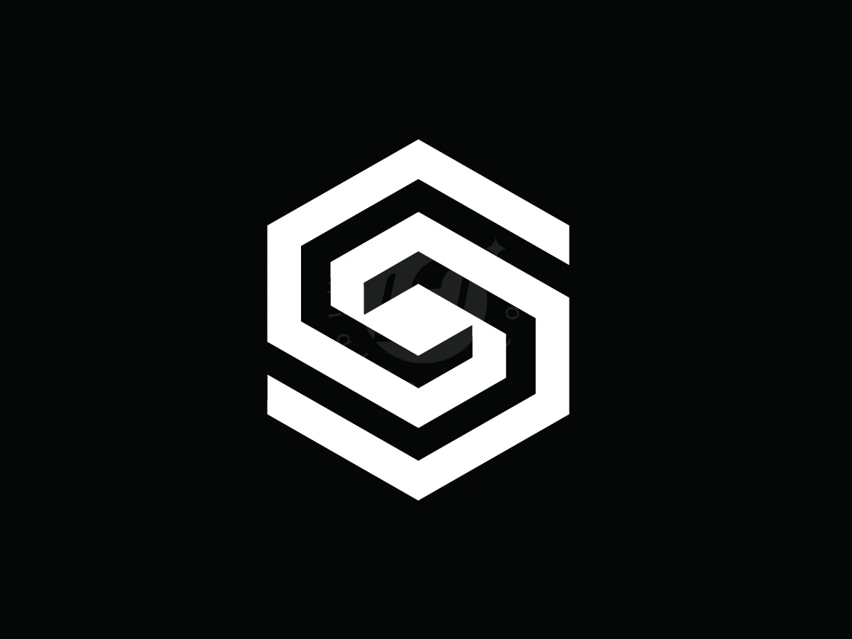 S Hexagon Geometric Logo - Organizations Logo design by IVAN YANEV for sale on Highlogo
