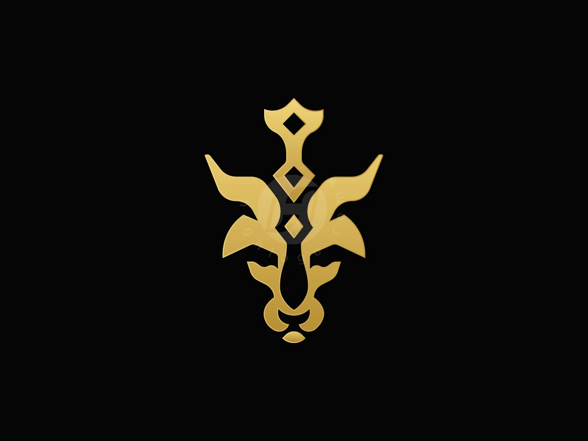 Bull Sword Golden Emblem Logo - Abstract Logo design by M zahid for sale on Highlogo