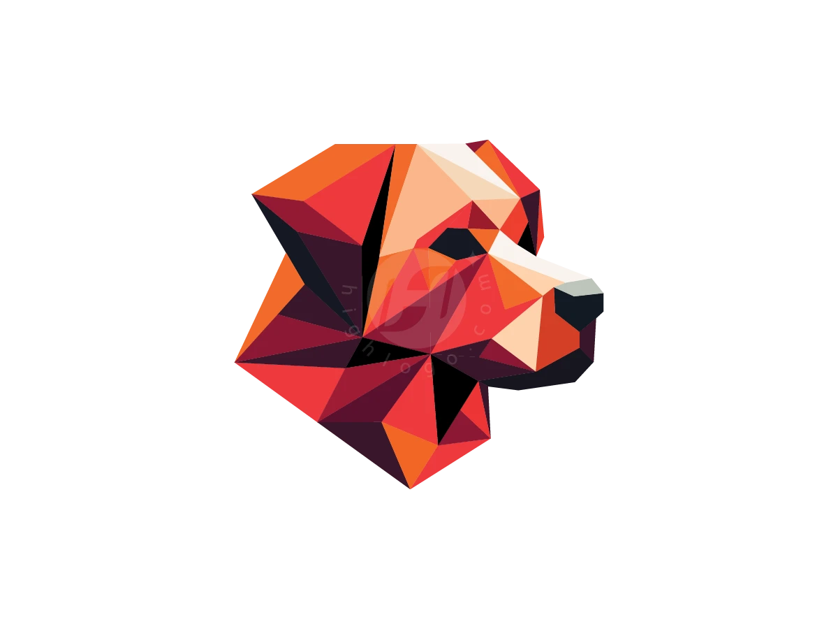Geometric Dog Head Logo - Animal Logo design by M zahid for sale on Highlogo