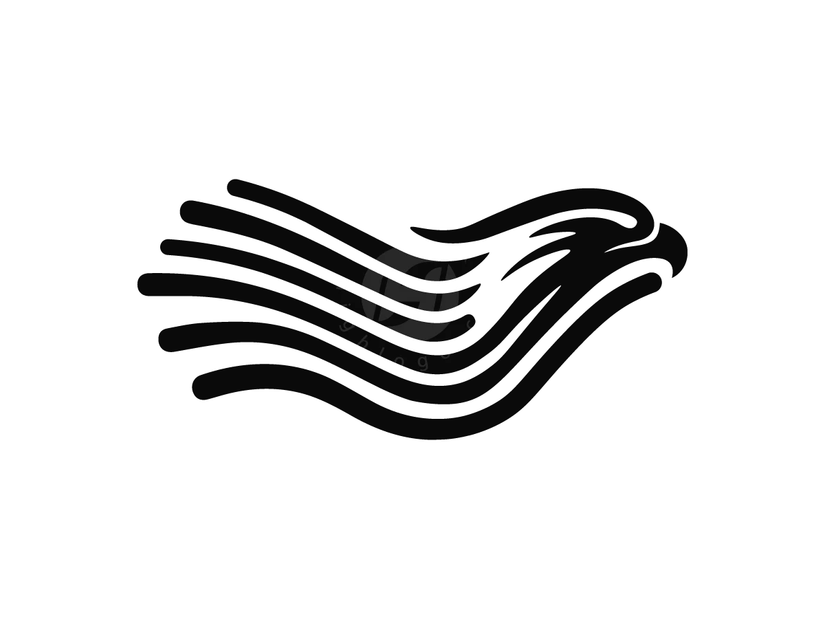 Minimalist Eagle Flag Logo - Abstract Logo design by M zahid for sale on Highlogo