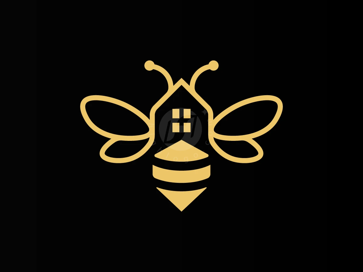 Bee And House Luxury Logo - Real Estate Logo design by M zahid for sale on Highlogo