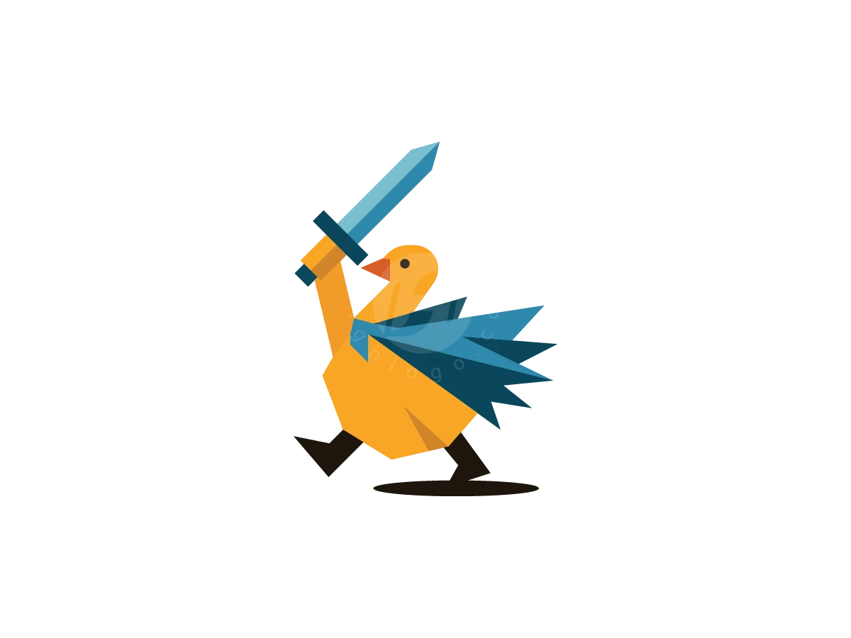 Valor Bird Logo Or Heroic Mascot Bird L - Logo Logo design by M zahid for sale on Highlogo