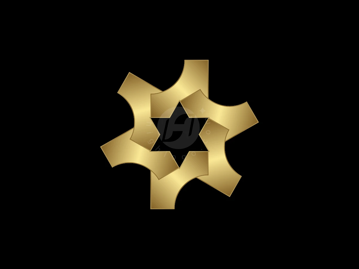 Golden Star Knot Logo - 3D Logo design by M zahid for sale on Highlogo
