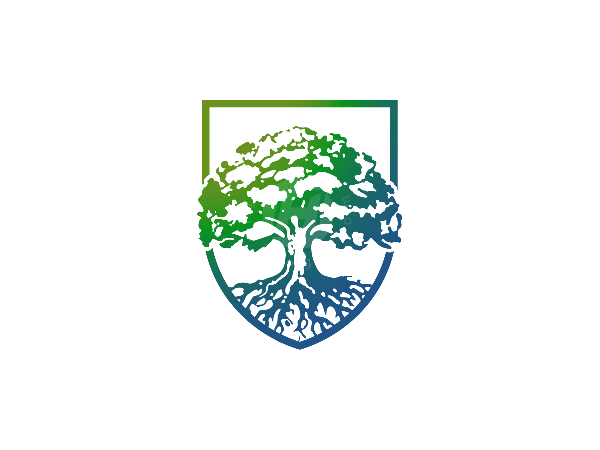 Green Old Oak Tree Logo Growth Logo Natural Protection - Logo Logo design by M zahid for sale on Highlogo